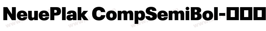 NeuePlak CompSemiBol字体转换